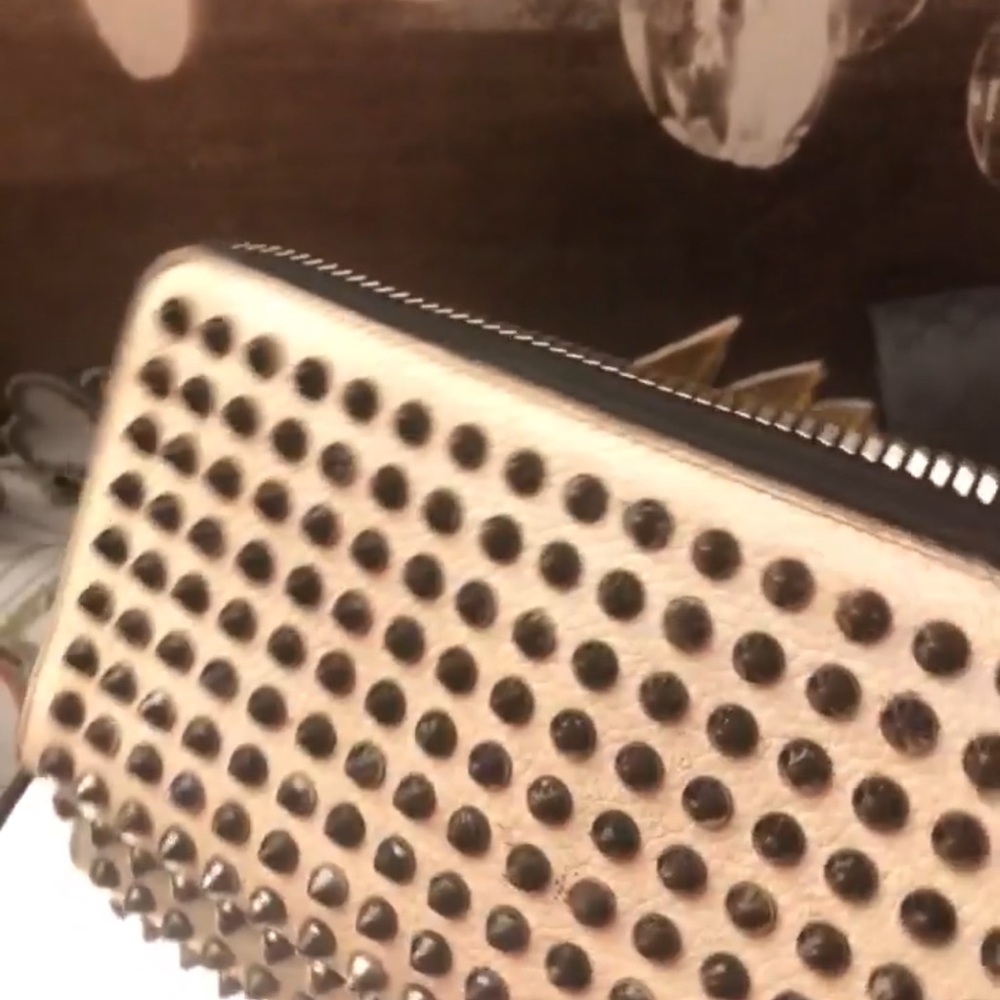 Christian Louibuton Studded Long Wallet - Picture 9 of 10